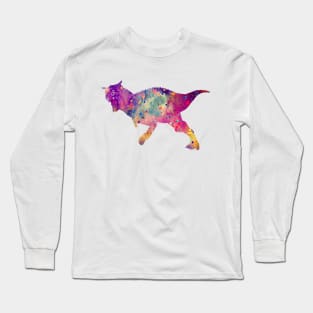 Carnotaurus Dinosaur Watercolor Art Long Sleeve T-Shirt